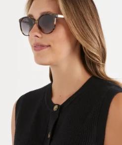 Biarritz Tort Round Sunglasses