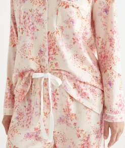 Brushed Blossom Floral Print Pyjama Set