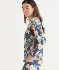 Brushed Fruity Floral Pyjama Top