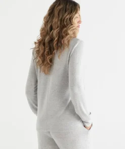 Brushed Long Sleeve Pyjama Top