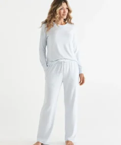 Brushed Long Sleeve Stripe Pyjama Top