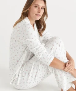 Brushed Pointelle Floral Ditsy Pyjama Set