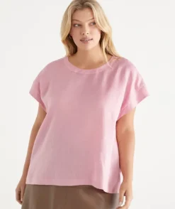 Button Back Short Sleeve Tee