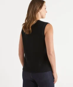Button Up Knit Vest