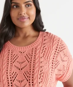 Cable Short Sleeve Knit