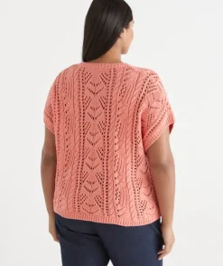 Cable Short Sleeve Knit