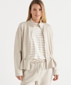 Cinch-Waist Full-Zip Jacket