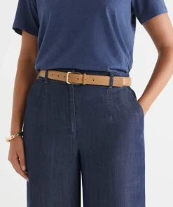 Classic Jean Leather Belt - Caramel