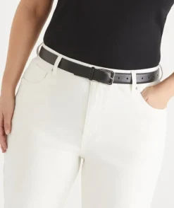 Classic Jean Leather Belt - Black