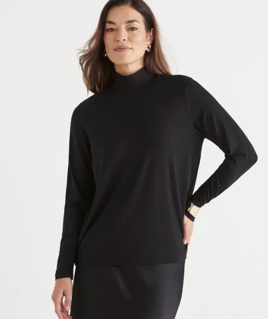 Classic Skivvy Top - Black