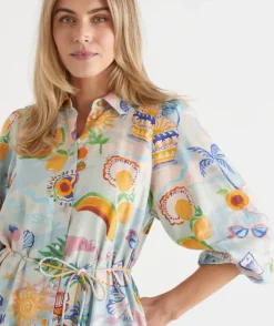 Costa Del Sol Midi Shirt Dress