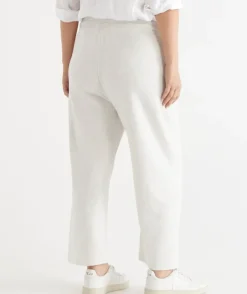 Cropped Straight Leg Lounge Pant - Snow Marle