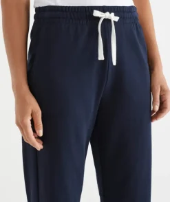 Cropped Straight Leg Lounge Pant