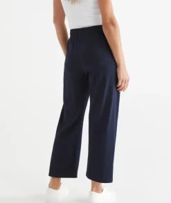 Cropped Straight Leg Lounge Pant