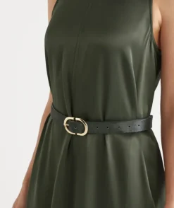 Double Buckle Wide Belt