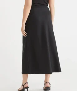 Drawstring Midi Skirt