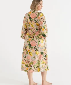 Floral Botanical Orchard Kimono - Pink