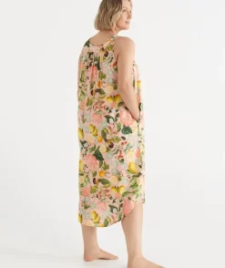 Floral Botanical Orchard Sleeveless Nightie