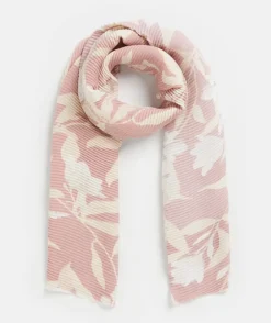 Floral Whisper Plisse Scarf