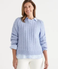Fluffy Boat Neck Jumper