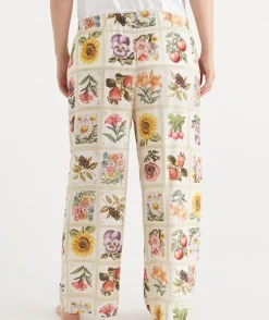 Garden Stamp Print Pyjama Pant