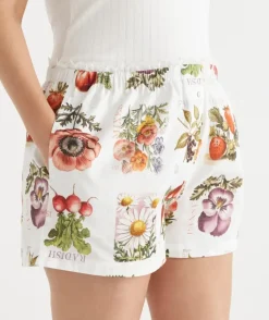 Garden Stamp Print Pyjama Boxer Short