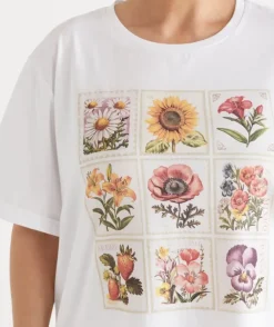 Garden Stamp Short Sleeve Pyjama Tee