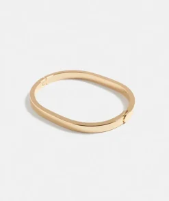 Gold Plated Hinge Cuff Bracelet