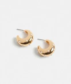Gold Plated Pearl Stud Earrings