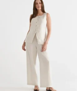 Linen Wide Leg Pant
