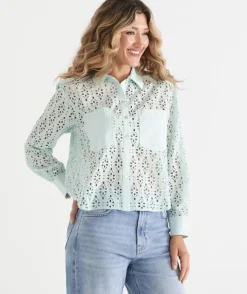Long Sleeve Lace Shirt