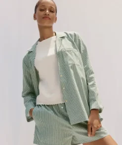 Long Sleeve Stripe Pyjama Shirt