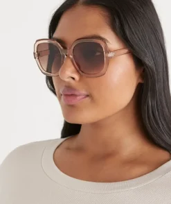 Parla Blush Oversized Sunglasses
