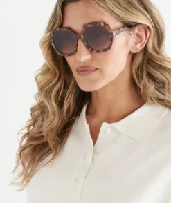 Parla Dark Tort Oversized Sunglasses
