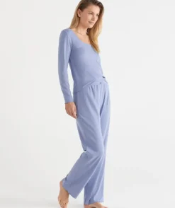 Pointelle Long Sleeve Heart Pyjama Set