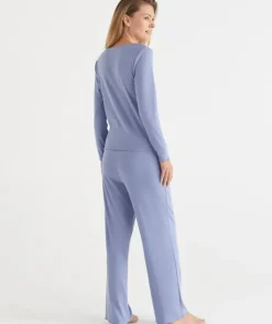 Pointelle Long Sleeve Heart Pyjama Set