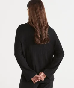 Rib Step Hem Top