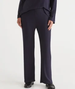 Ribbed Straight Leg Pant