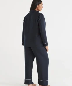 Satin Long Sleeve Pyjama Set