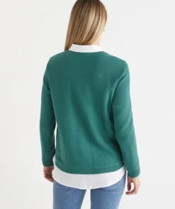 Side Zip Crew Neck Jumper