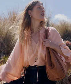 Soft Ruffle Long Sleeve Blouse