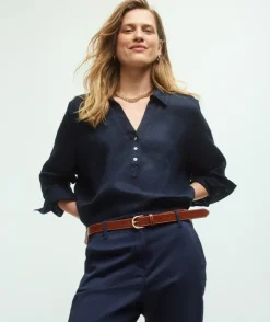 Split Back Long Sleeve Shirt