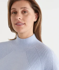 Stitch Detail High Neck Jumper