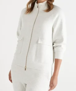 Stretch Jersey Zip Jacket