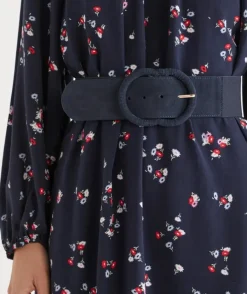 Suede Stretch Belt - Midnight
