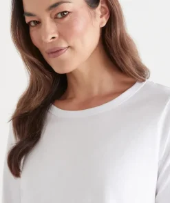 Swing Long Sleeve Top - White