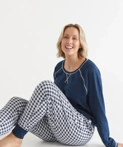 Tapered Gingham Pyjama Pant