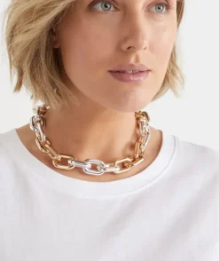 Two-Tone Chain Necklace
