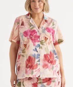 Vintage Floral Pyjama Set - Pink