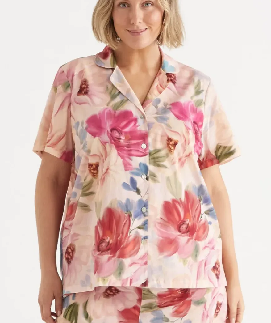 Vintage Floral Pyjama Set - Pink